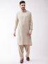 VASTRAMAY Men's Green Cotton Blend Kurta and Pyjama Set